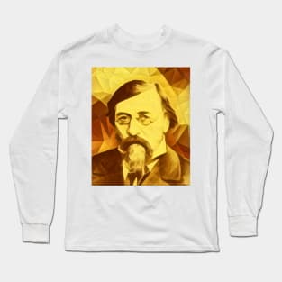 Nikolay Chernyshevsky Golden Portrait | Nikolay Chernyshevsky Artwork 9 Long Sleeve T-Shirt